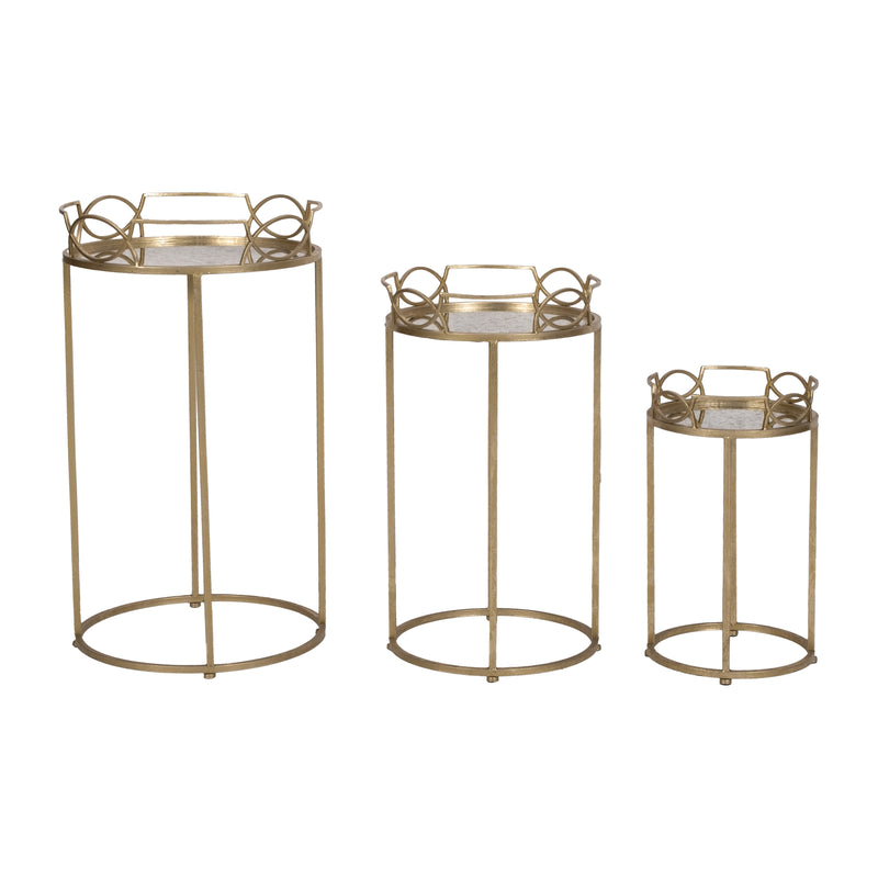 S/3 Accent Tables, Old Gold