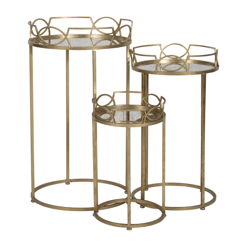 S/3 Accent Tables, Old Gold