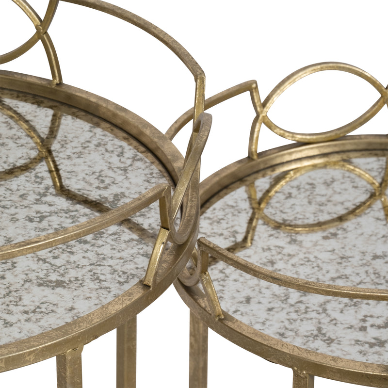 S/3 Accent Tables, Old Gold