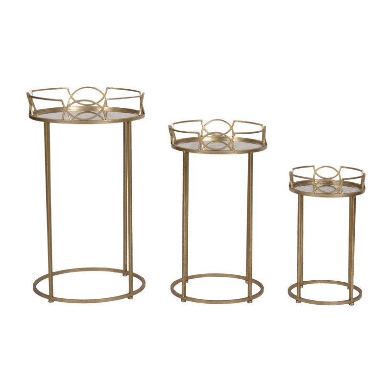 S/3 Accent Tables, Old Gold