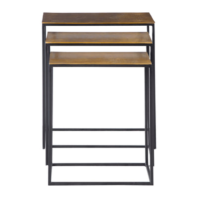 Coreene Nesting Tables S/3, Gold