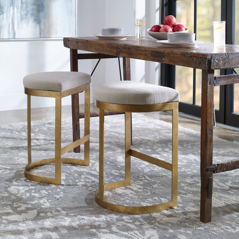 Ivanna Counter Stool, Gold