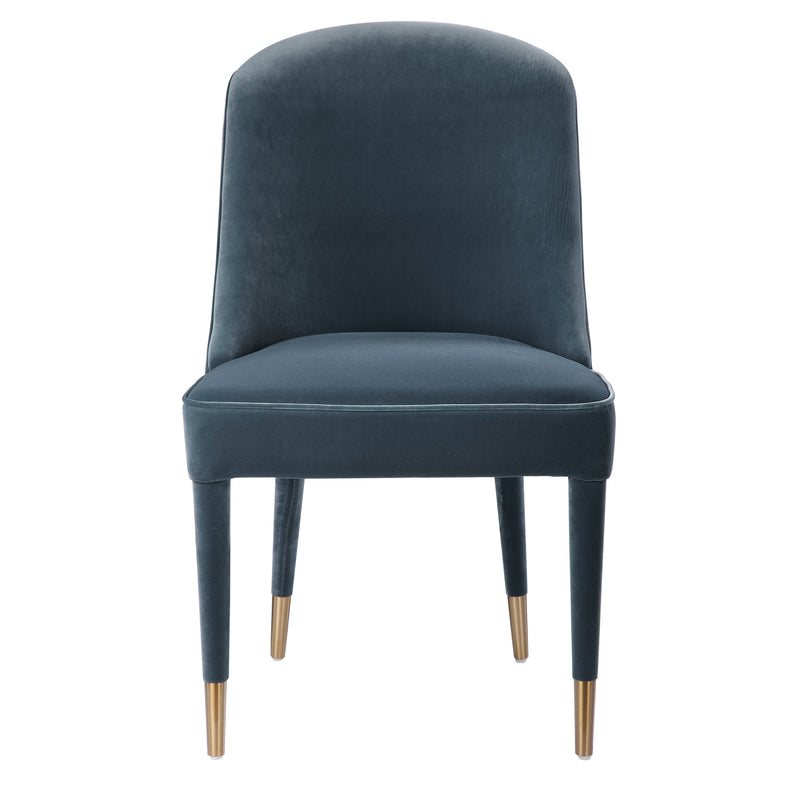 Brie Armless Chair, Blue