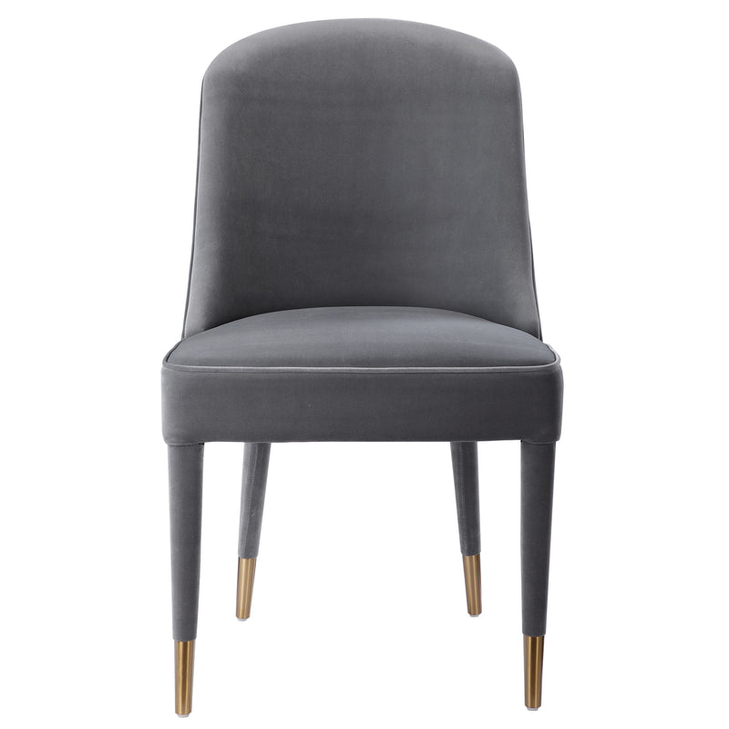 Brie Armless Chair, Gray