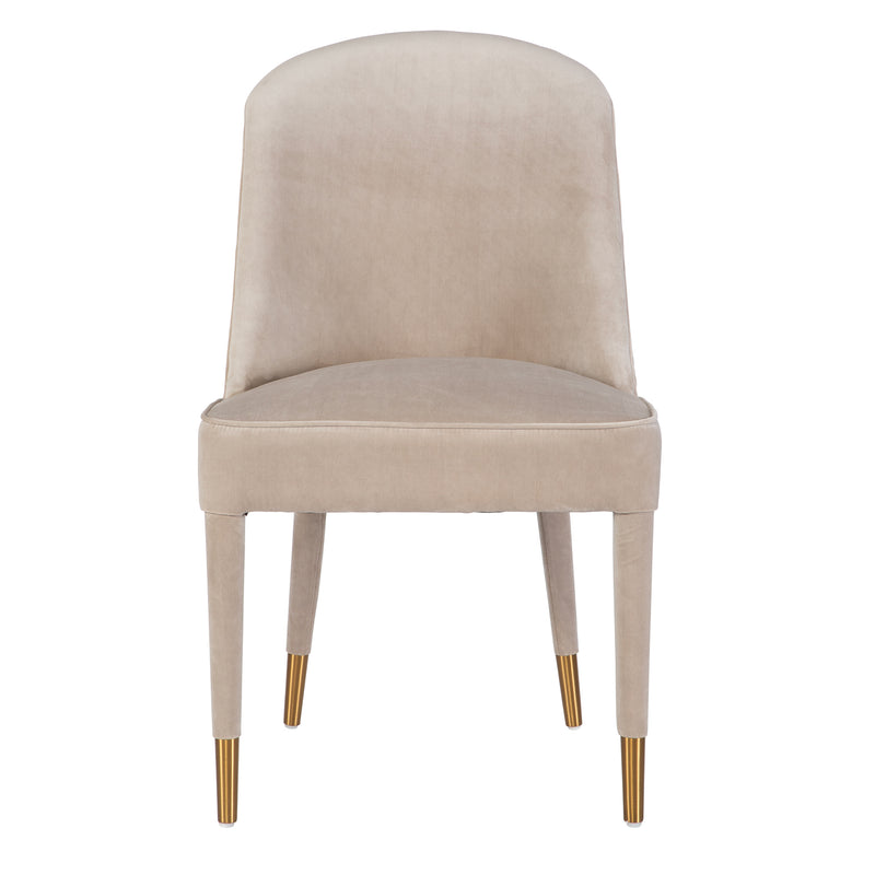 Brie Armless Chair, Champagne