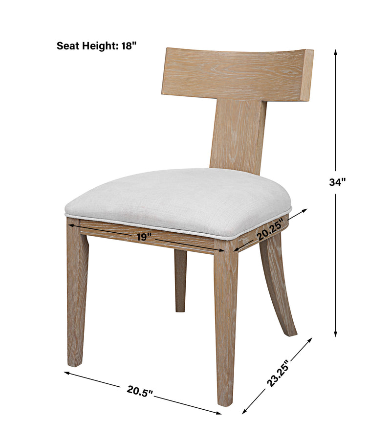 Idris Armless Chair, Natural