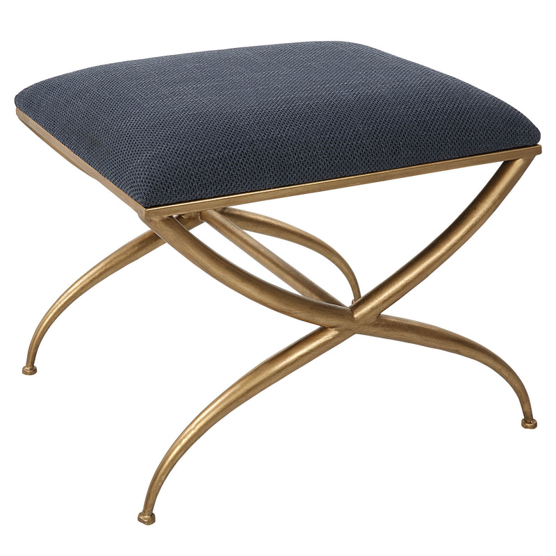 Uttermost Crossing Small Navy Bench