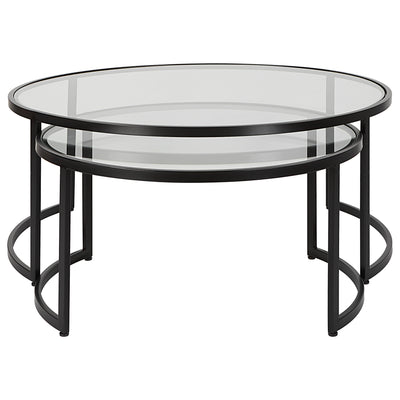 Uttermost Rhea Black Nesting Coffee Tables S/2