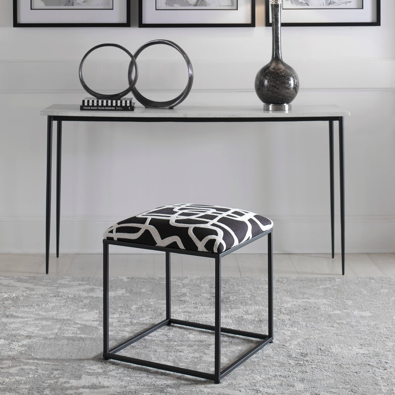 Uttermost Twists And Turns Fabric Accent Stool