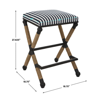 Uttermost Braddock Backless Counter Stool