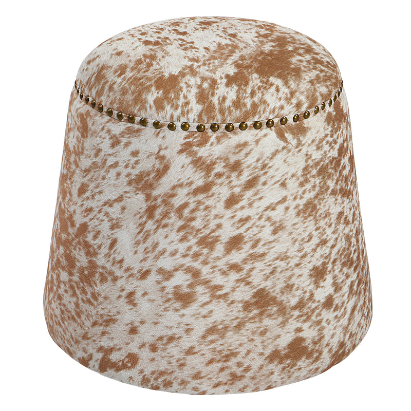 Gumdrop Ottoman, Cow Hide