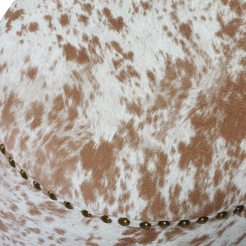 Gumdrop Ottoman, Cow Hide