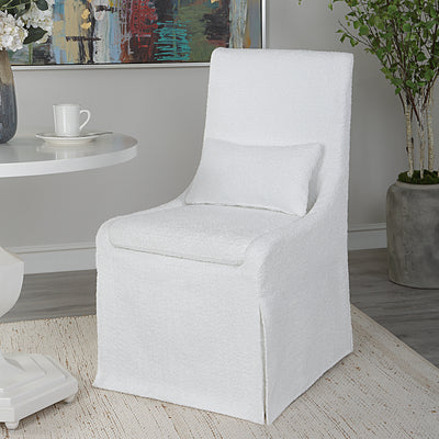 Coley Armless Chair, White