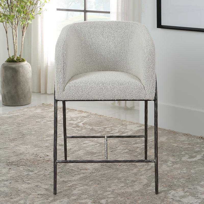 Uttermost Jacobsen Gray 27" Counter Stool