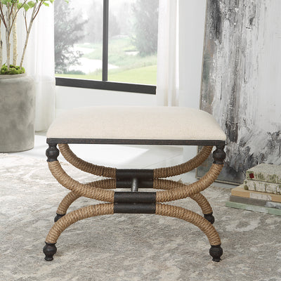 Uttermost Icaria Upholstered Small Bench