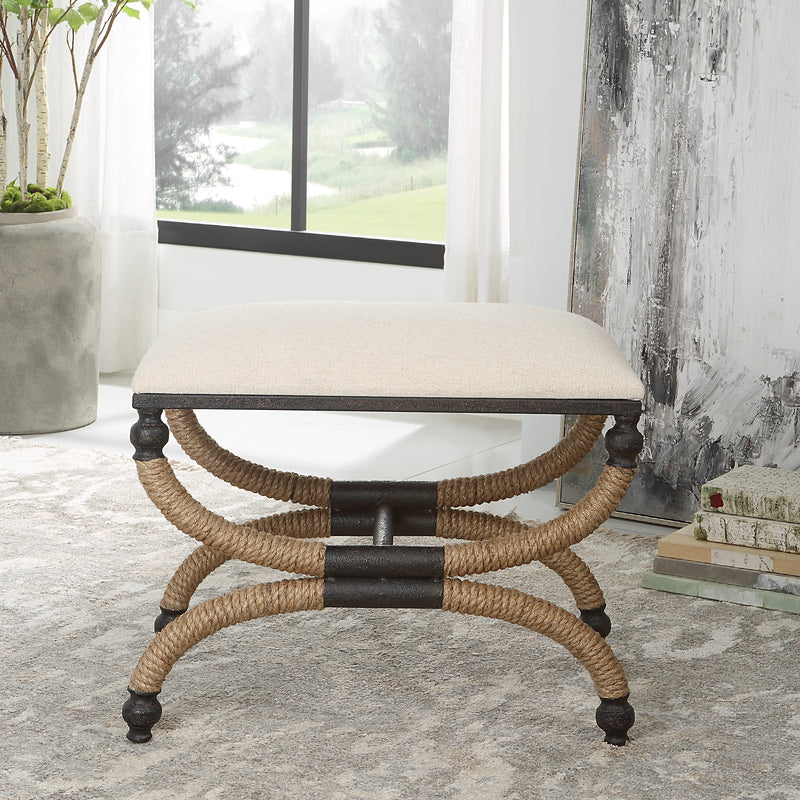 Uttermost Icaria Upholstered Small Bench