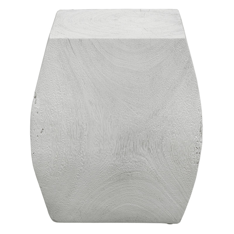 Uttermost Grove Ivory Wooden Accent Stool