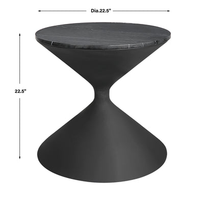 Uttermost Time's Up Hourglass Shaped Side Table