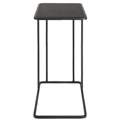 Cavern Stone & Iron Accent Table