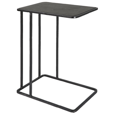 Cavern Stone & Iron Accent Table