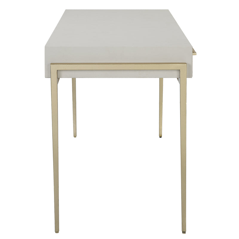 Jewel Modern White Desk