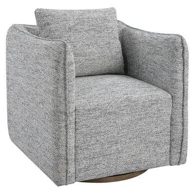 Corben Blue Swivel Chair