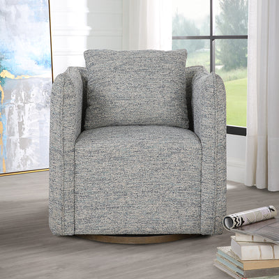 Corben Blue Swivel Chair