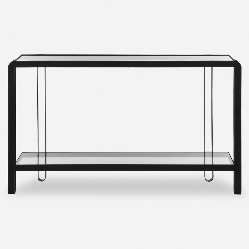 Shadow Black Iron Console Table