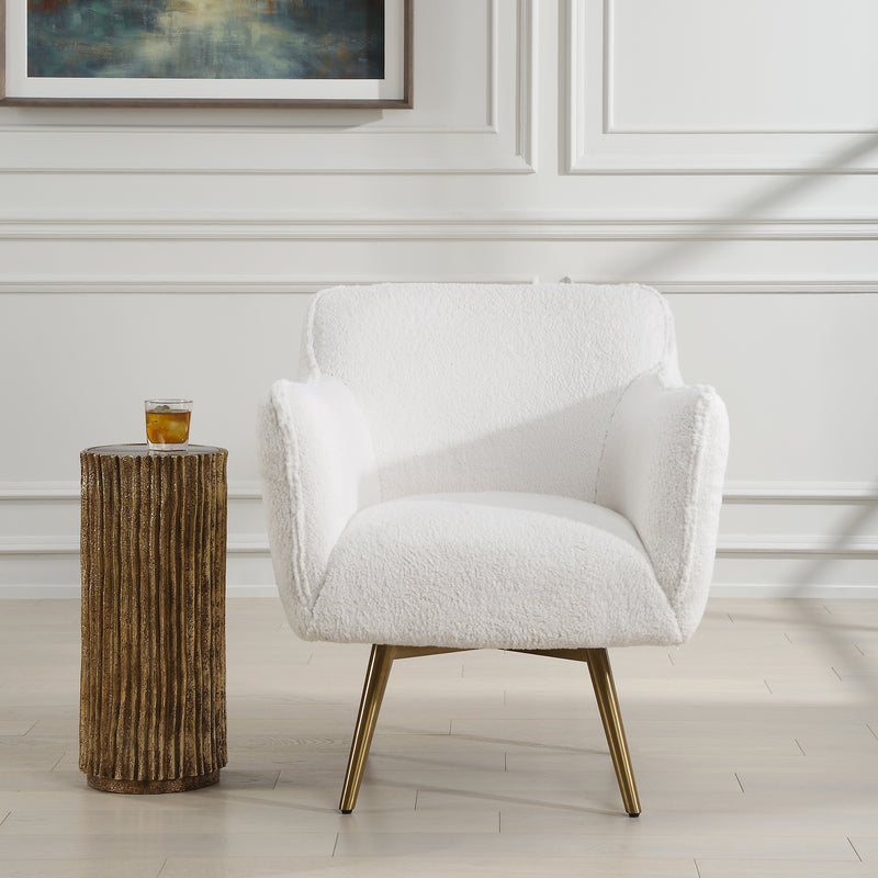 Oasis White Swivel Chair