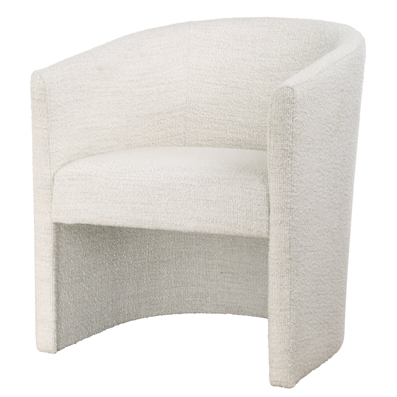 Encompass White Fabric Dining Chair