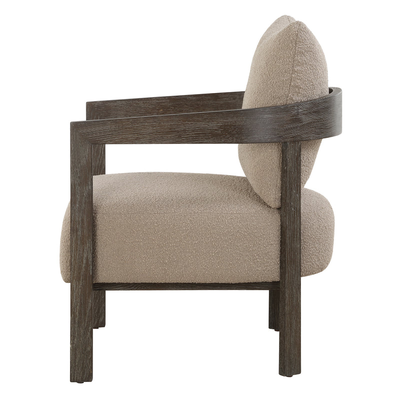 Sienna Sand Fabric Accent Chair