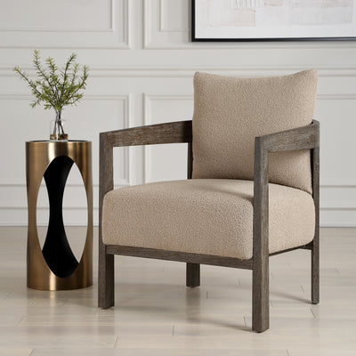 Sienna Sand Fabric Accent Chair