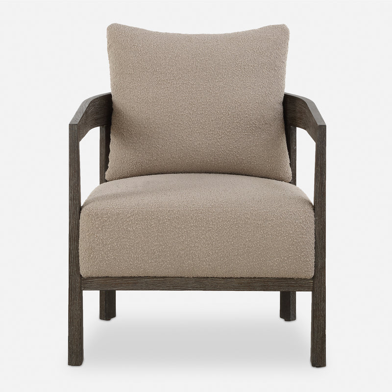 Sienna Sand Fabric Accent Chair