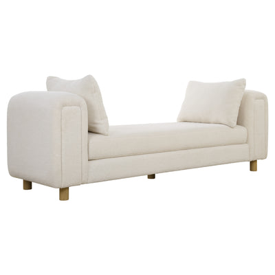 Repose Oversized Ivory Bench