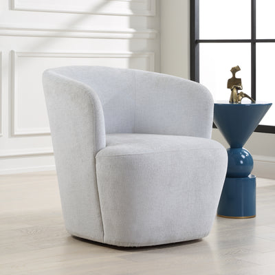 Mist Barrel Swivel Chair