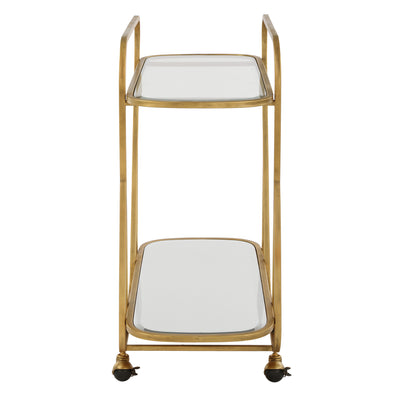 Swain Brass Serving Cart