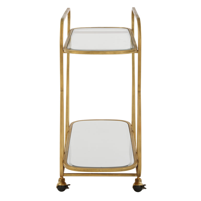 Swain Brass Serving Cart