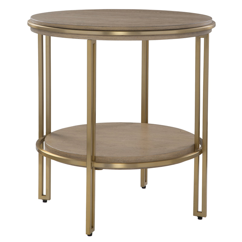 Elise Round Brass Side Table