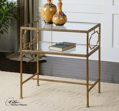 Rectangular Gold Coffee Table