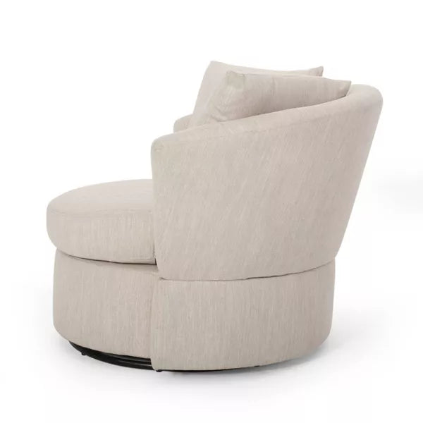 Modern Sleek Linen Arm Chair - 80x85x85 cm - By Alhome