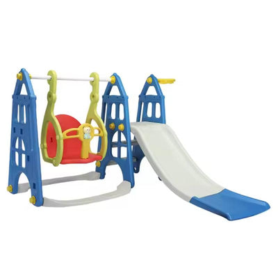 Dreeba 3-in-1 Kids Slide and Swing with Basketball Hoop playset - YT-39