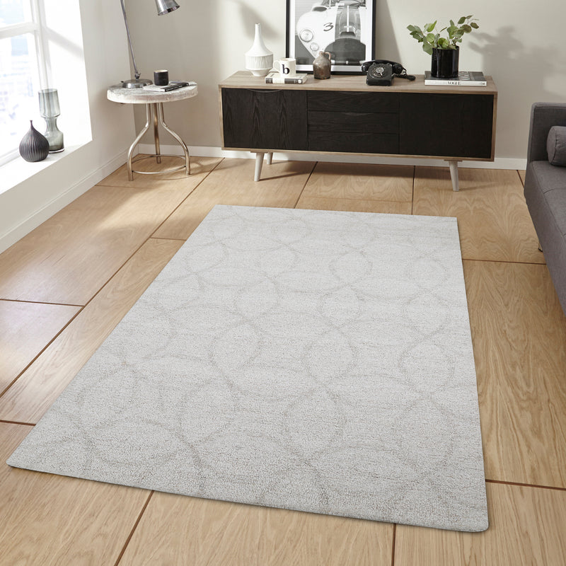 Flowed  Gray Rug