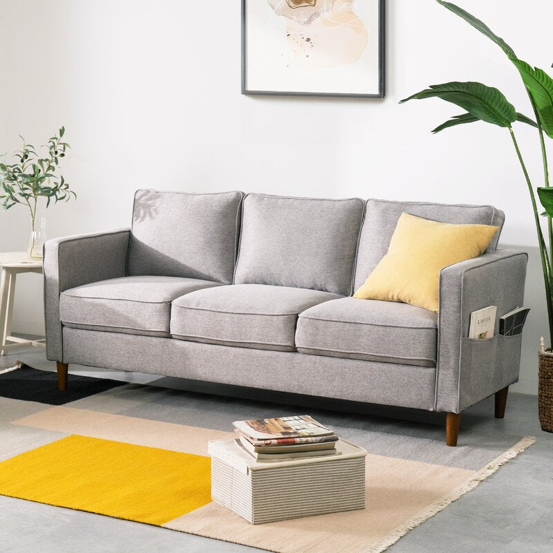 Alhome linen 3 Seater Sofa