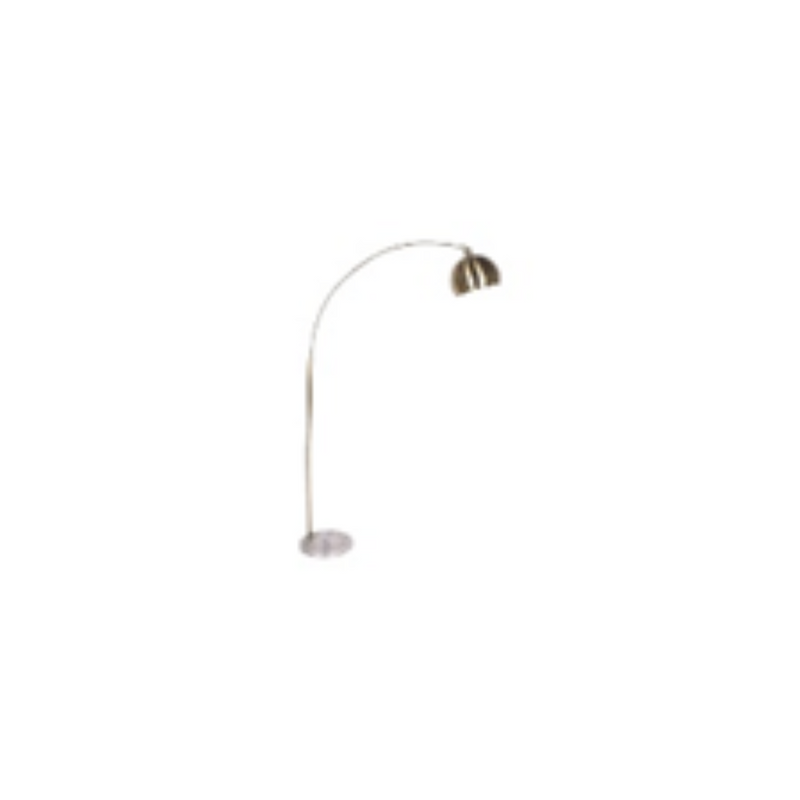 METAL 77" ARCH FLOOR LAMP W/ MARBLE BASE, GOLD