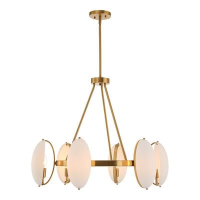 Oviform, 6 Lt Chandelier