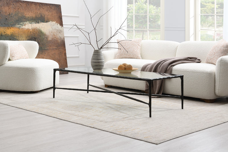 Luxo Coffee Table With Glass Top