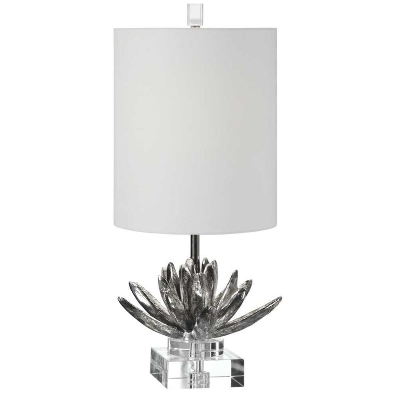 Silver Lotus Accent Lamp