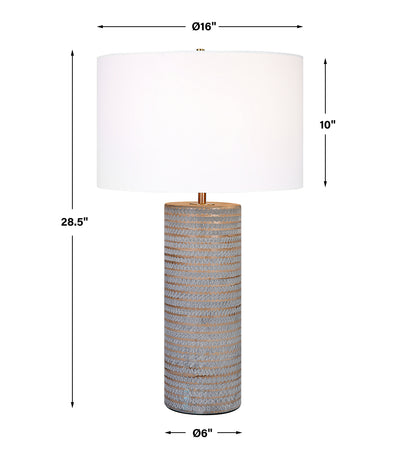 Monolith Gray Table Lamp