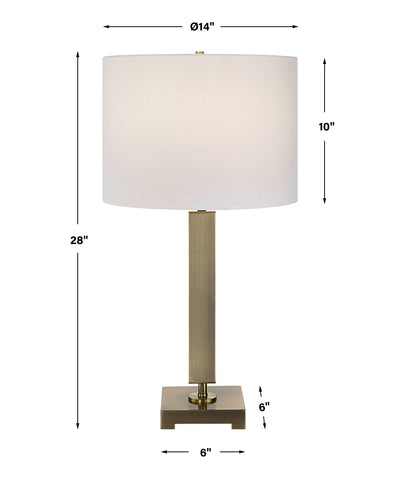 Uttermost Duomo Brass Table Lamp