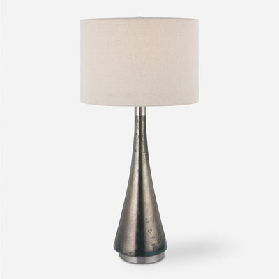 Contour Metallic Glass Table Lamp